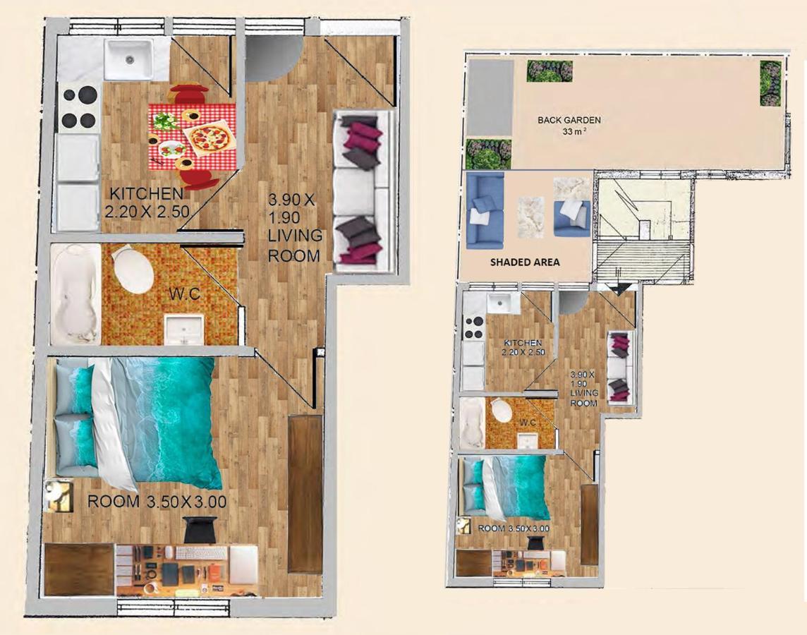 Studio Apartment Atena Exterior foto